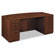 HON Park Avenue Laminate Bow Front Executive Desk with Double Pedestal