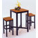 Home Styles Countour Black & Oak Pub Set
