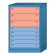 Lyon Workspace Products Counter High Standard Cabinet with 8 Drawers: 30" W x 28 1/4" D x 44 1/4" H