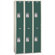Lyon Workspace Products Two-Tone Quiet Door Locker - Double Tier  - 3 Sections - No Legs or Louvers (Unassembled)