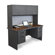 Marvel Office Furniture Pronto 60" Double File Computer Desk Credenza with Flipper Door Cabinet
