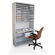 Marvel Office Furniture Mail Sorter Workstation with Adjustable Work Surface