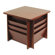 Buddy Products Reception Table, Square, 23-1/4w x 23-1/4d x 21h, Mahogany                                                                   