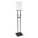 Buddy Products Lobby Sign Holder, Stand, 12"x12"x48", Black