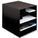 Buddy Products Stationery Organizer, 1-3/8" Between Shelves, 9"x11"x9-5/8", Black