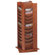 Buddy Products Photo Display Rack, 48 Pocket, 16-3/4"x16-3/4"x49-1/2, Medium Oak/Mahogany