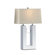 Nova Earring Reclining Table Lamp in White