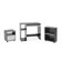Regency Computer Desk Set with Mobile File and Bookcase