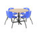 Regency Hospitality Four Chairs with Round Table