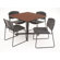 Regency Hospitality Four Zeng Chairs with Square Table