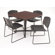 Regency Hospitality Four Zeng Chairs with Square Table