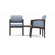 Lesro Lenox Two Guest Chairs with Corner Table