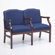 Lesro Madison Two Seats with Wood Legs