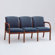 Lesro Weston Three Seats with Wood Leg