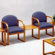 Lesro Contour Two Chairs with Connect Table