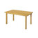 Lesro Contemporary Series 48" Rectangular Gathering Table with Radius Profile (4 Post Base)