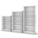 South Shore Axess Three Shelf Bookcase in Pure White