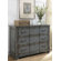 Hammary Hidden Treasures Drawer Chest in Blue Weathered Painted Finish