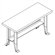 Shain Steel Bench with Maple Top