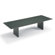 ABCO 144" Wide Rectangle Top Conference Table with Curved Plinth Base