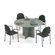 ABCO 60" Diameter Self Edge Round Top Gathering Table with X-Base