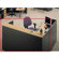 ABCO Unity Series 72" x 72" Reception Desk with Matching Three-Drawer Pedestals