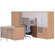ABCO Unity Executive Full Double Pedestal Workstation / Credenza with 2 Box & 2 File Drawers
