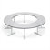 ABCO Smart Tables: 30" x 48" High-Pressure Laminate Arc Conference Table