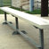 All Star Bleachers 15' W Aluminum Frame Team Bench with Optional Back & Contour Seat