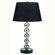 ORE Furniture Metal Table Lamp in Chrome with Black Shade