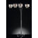 ORE Furniture Drape Crystal 4 Light Arch Lamp