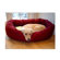 Majestic Pet Products Bagel Dog Bed in Burgundy and Sherpa