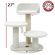Majestic Pet Products 27" Bungalow Sherpa Cat Tree