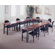 Mayline Group Encounter: 67" x 24" Crescent Meeting/Training Table