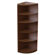 Mayline Group Aberdeen 5-Shelf Quarter Round Bookcase
