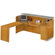 Mayline Group Napoli Reception Station with Universal ADA Return and B/B/F Pedestal