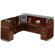 Mayline Group Napoli Reception Station with Return and Two B/B/F Pedestal
