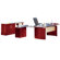 Mayline Group Napoli L-Shape Desk Office Suite
