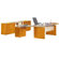 Mayline Group Napoli L-Shape Desk Office Suite