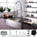 Kraus Farmhouse 36" Double Bowl Kitchen Sink with Faucet and Soap Dispenser