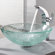 Kraus Broken Glass Vessel Sink and Single Hole Faucet with Single Handle