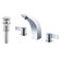 Kraus Bathroom Combos Widespread Waterfall Illusio Faucet with Double Handles