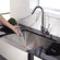 Kraus 30 inch Single Bowl Stainless Steel Kitchen Sink with Chrome Kitchen Faucet and Soap Dispenser