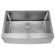 Kraus 30 inch Single Bowl Stainless Steel Kitchen Sink with Chrome Kitchen Faucet and Soap Dispenser