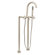 Giagni Contemporary Floor Mount Tub Faucet Trim Metal Cross Handles