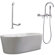 Giagni Ventura 67" Tub with Wall Mount Faucet and Lever Handles