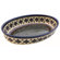 Euroquest Imports Polish Pottery 11" Oval Baking Pan - Pattern DU60