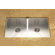 Houzer Contempo Zero Radius Undermount Double Bowl 50/50 Kitchen Sink in Brushed Satin