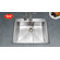 Houzer Bellus Zero Radius Topmount Single Bowl Kitchen Sink
