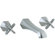 Cifial Hexa Wall Mounted Bathroom Sink Faucet with Double Cross Handles